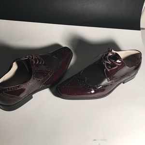 Giorgio venturi wing tip oxford burgundy size 9
